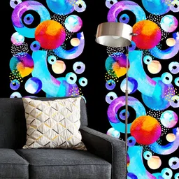 ArtzFolio Printed UV-Resistant Anti-Bacterial Watercolor Geometric Shapes Peel & Stick Wallpaper-image-59