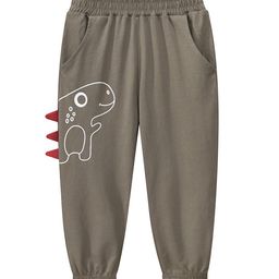 LULU & SKY Boys Tapered Fit High-Rise Joggers Trousers-image-62