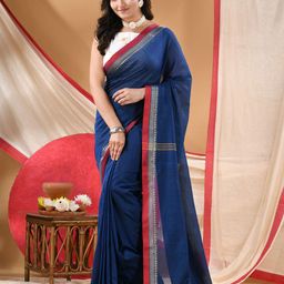 DESH BIDESH Woven Design Zari Pure Cotton Handloom Saree-picture-16