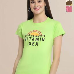 Mast & Harbour Selection Of 3 Typography Printed Round Neck T-shirt-image-72
