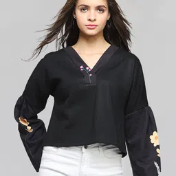 SHAYE Women Floral Printed Sweatshirt-image-18