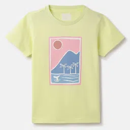 Blue Giraffe Boys Printed Pure Cotton Raw Edge T-shirt-image-53