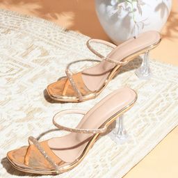 Froh Feet Women Embellished Kitten Heels Sandals-image-71