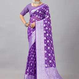 A.V.M. SILK MILLS Woven Design Zari Saree-image-90