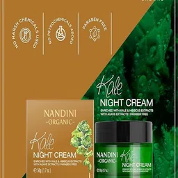 Nandini Organic Kale Night Cream Enriched With Niacinamide-50g image 5