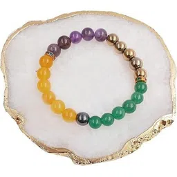 VIBESLE Crystals Beaded Elasticated Bracelet-picture-46