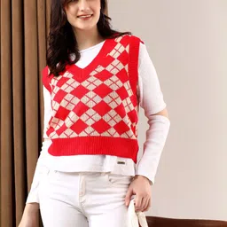 Kotty Women Crop Sweater Vest-image-83