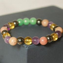 Divine souvenirs Unisex Artificial Beaded Elasticated Bracelet-image-77