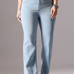 Miss Chase A+ Women Bootcut High-Rise Heavy Fade Stretchable Jeans-picture-41