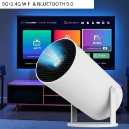 Frony Smart Projector for Home 4K Support Rotabable Design withApp Netflix,YouTubeB162 (4500 lm / 1 Speaker / Wireless / Remote Controller) Portable Projector-15