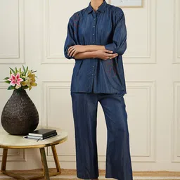 STADO Shirt Collar Pure Cotton Shirt & Trousers-image-36