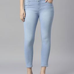 Rea-Lize Women Skinny Fit High-Rise Acid Wash Stretchable Jeans-image-20
