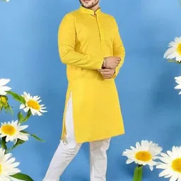 Atly Men Embroidered Regular Sequinned Kurta with Pyjamas image 2