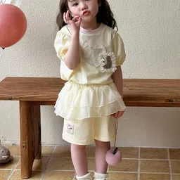 LULU & SKY Girls Top with Shorts-image-37