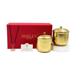 HOSLEY Gold-Toned 2 pieces Jar Candle-image-57