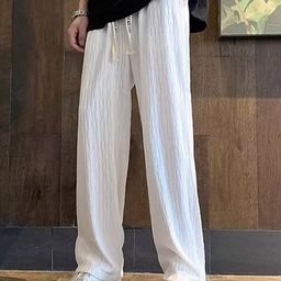 StyleCast x Revolte Men Straight Fit Easy Wash Pleated Chinos Trousers-image-59