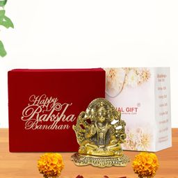INTERNATIONAL GIFT Gold-Toned Panchmukhi Religious Idol Showpiece-picture-32