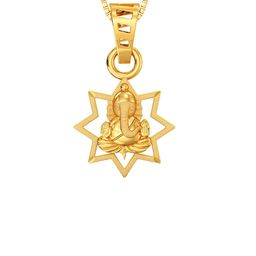 Joyalukkas 22 Kt Gold Lord Ganesh Pendant - 1.56 g-picture-2