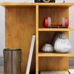 HEXA RED Beige Engineered Wood Bedside Table-image-97