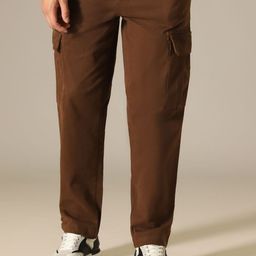 Banana Club Men Relaxed Mid Rise Cargo Trousers-picture-22