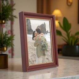 Golden Peacock Brown 1 Pieces MDF Table Photo Frames-41