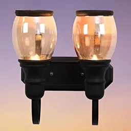 KINIS Black & Yellow Abstract Shaped Wall Lamp & Bulb-picture-17