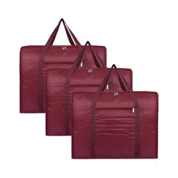 ANKIT INTERNATIONAL Maroon Set of 3 Regular Multi-Utility Organisers-5