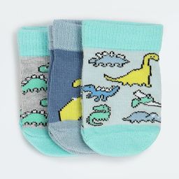 max Boys Pack Of 3 Printed Ankle-Length Socks-71