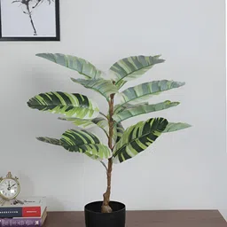 ARICK DECOR White & Green Non-Hanging Artificial Plant With Pot-3