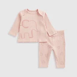 mothercare Girls Printed Top with Leggings-image-35