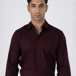 Tailoraedge Premium Tailored Fit Spread Collar Formal Shirt-picture-28