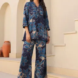 DressBerry BOHO Style Printed Tunic With Palazzo CO-Ords Set-picture-54