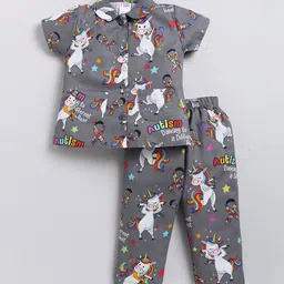 NAUTI KIDZ Girls Printed Night suit-picture-25