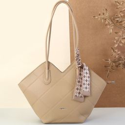 Mochi Women Textured Structured Tote Bag-image-42