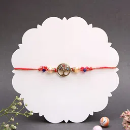 Myntra Elegant Homes Set Of 3 Rakhi With Roli Chawal & Greetings Card-image-47
