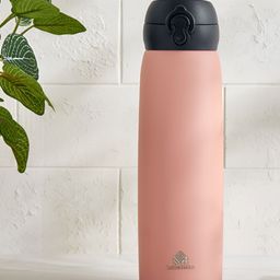 Home Centre Pink & Grey Single Stainless Steel Printed Water Bottle-image-54