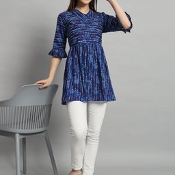 Ravaiyaa Women Flared Sleeve Cotton Top-image-79