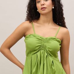 R.Code by The Roadster Life Co. Shoulder Straps Peplum Top-picture-12