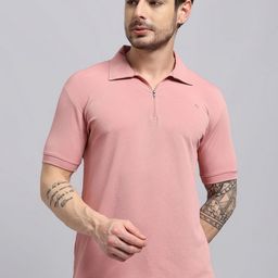 MONTCLAIR Polo Collar Short Sleeves Cotton Relaxed Fit T-shirt-image-11