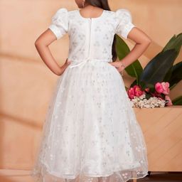 Muhuratam Girls Nylon Gown Dresses-picture-10