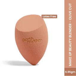 Earth Rhythm Make Up Beauty Blender - Olive Cut, Latex Free and wash & Reuse-picture-3