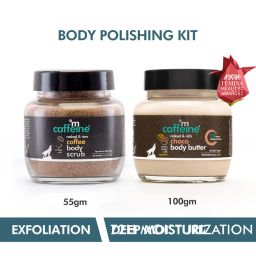 MCaffeine Body Polishing Kit - Exfoliation, Tan Removal & Moisturization - Coffee Body Scrub & Choco Body Butter-picture-23