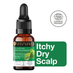 Soulflower Organic Peppermint Essential Oil for Hair Growth, Itchy Scalp Care, Dandruff Control-image-35