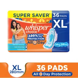 Whisper Choice XL Thick Sanitary Pads- upto 100% Stain protection with side safe Wings-picture-8