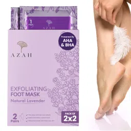 Azah Exfoliating Foot Mask for Cracked Feet - Lavender (Pack of 2)-picture-46