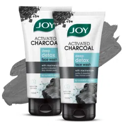 Joy Activated Charcoal Face Wash For Oily Skin To Controls Oil & Removes Dirt & Blackheads (Pack Of 2)-picture-36
