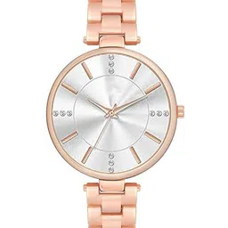 Gopal Shopcart Unisex Embellished Dial & Bracelet Style Analogue Watch C38 Rg White D_F-image-93