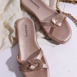 DressBerry Women Embellished Open Toe Flats-image-94