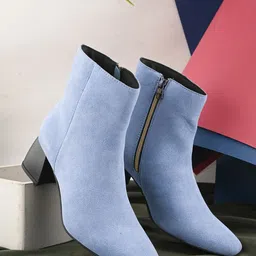El Paso Women Casual Block-Heeled Chelsea Boots-36