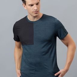 DIDA Men Colourblocked Round Neck Cotton T-shirt-image-101